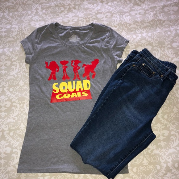 Tops - New Hand Embellished Toy Story Squad Goals Shirt